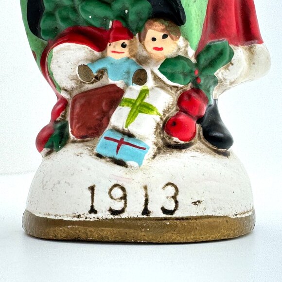 Vintage 1990 Santa Claus Bag of Toys Figurine 1913 Style Ornament Gift - Picture 3 of 12